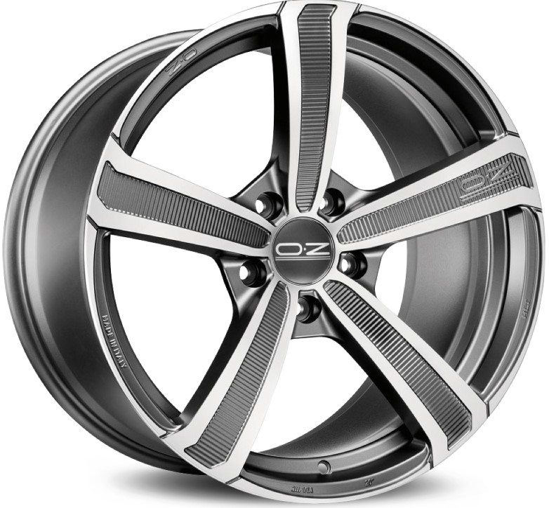 OZ Montecarlo HLT 8,0x19 5/108 ET45 d-75 Matt Dark Graphite Diamond Cut (W0197820049) d-L
