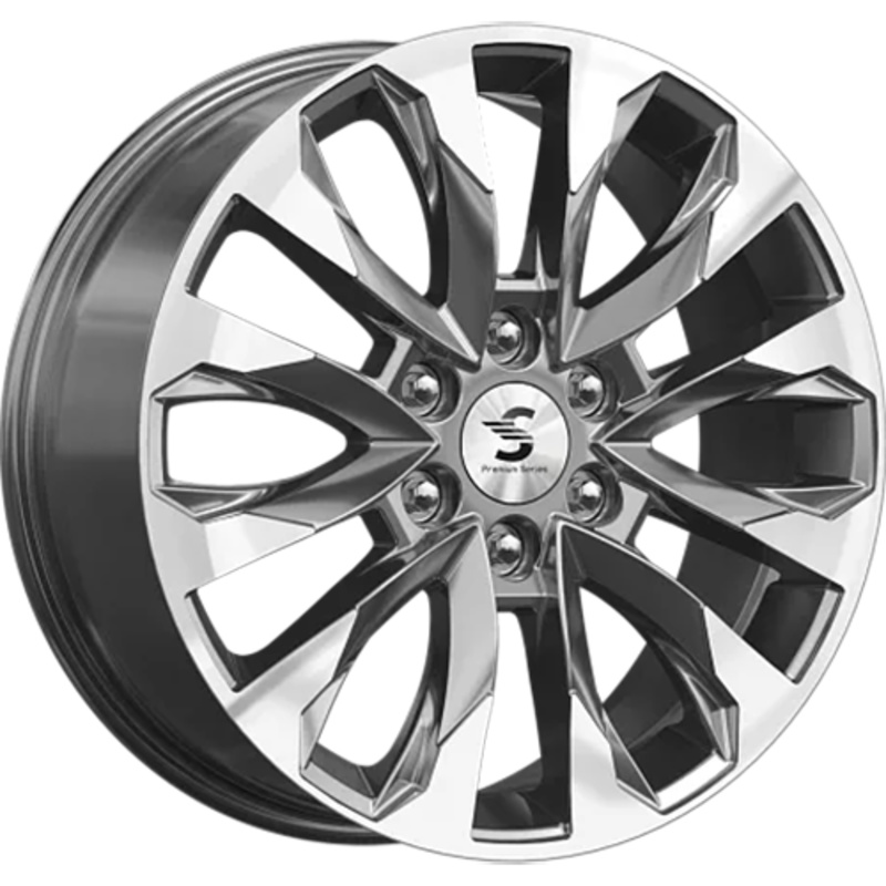 Premium Series КР007 (Land Cruiser 300) 8x20/6x139,7 ET60 D95,1 КР007 (Land Cruiser 300) Diamond Gloss Graphite