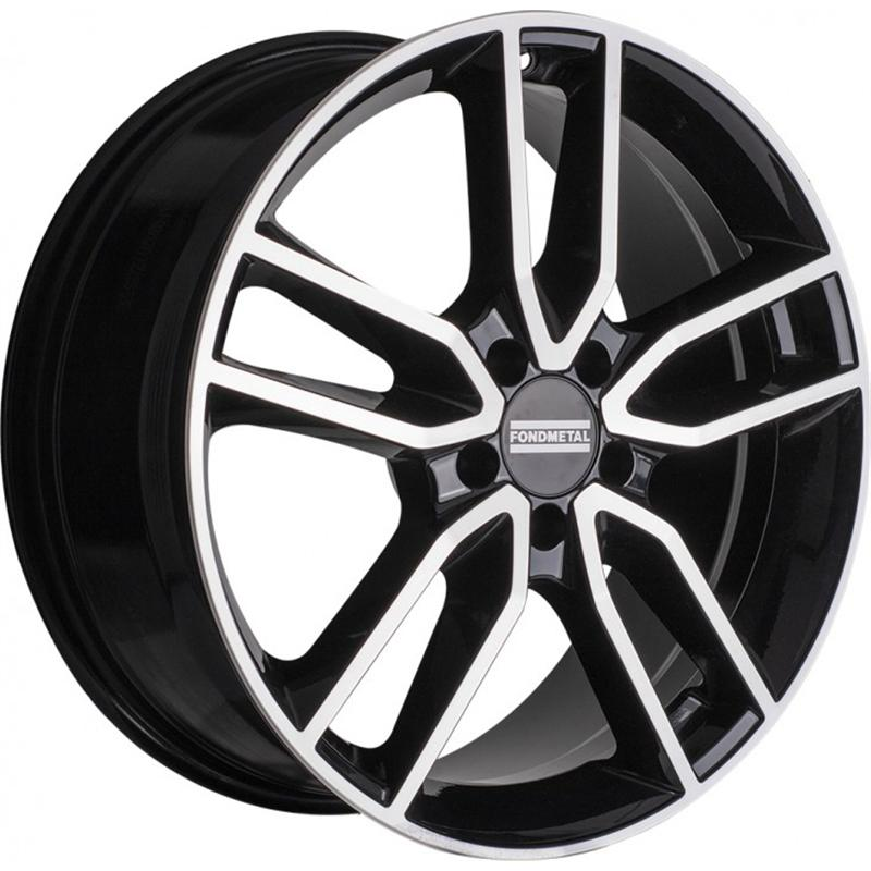 Fondmetal Koros 7,5x17 5/112 ET36 d-66,5 Glossy Black Machined (RF09270)