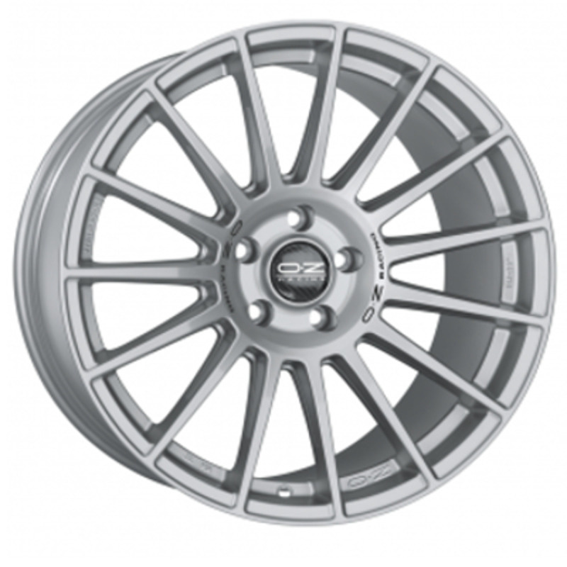 OZ 8x18/5x112 ET35 D75 Superturismo LM Matt Race Silver + Black Lettering