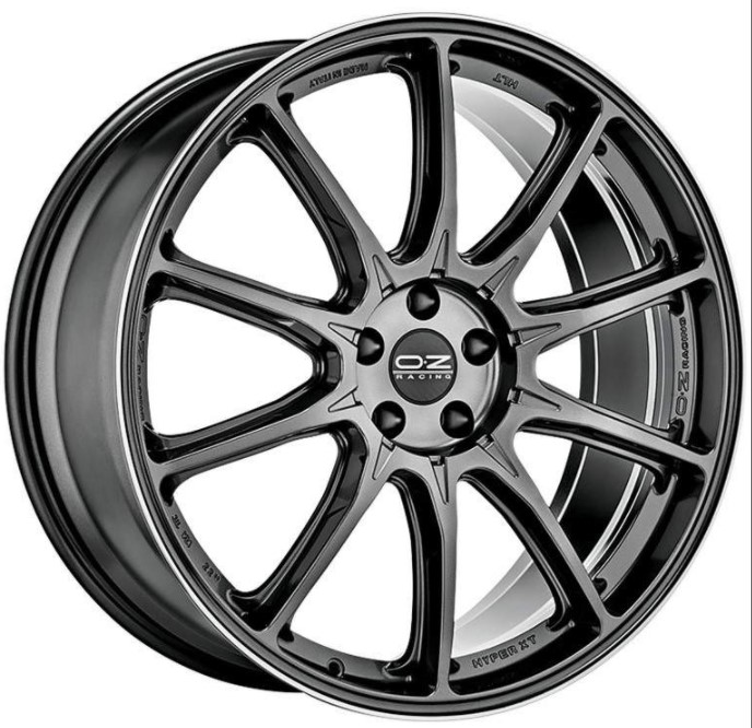 OZ Hyper XT HLT 9,0x21 5/112 ET37 d-79 Star Graphite Diamond Lip (W01A87203D6) d-XL