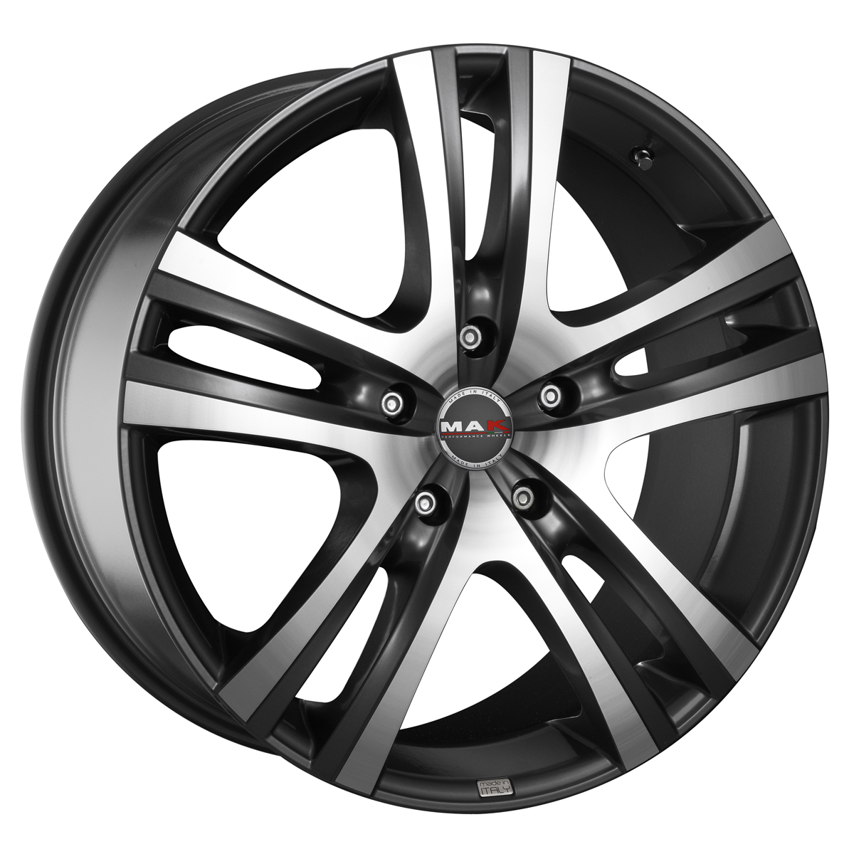 MAK Aria 8,0x18 5/114,3 ET40 d-60,1 Gun Met-Mirror Face (F8080ARQ40FP1X)