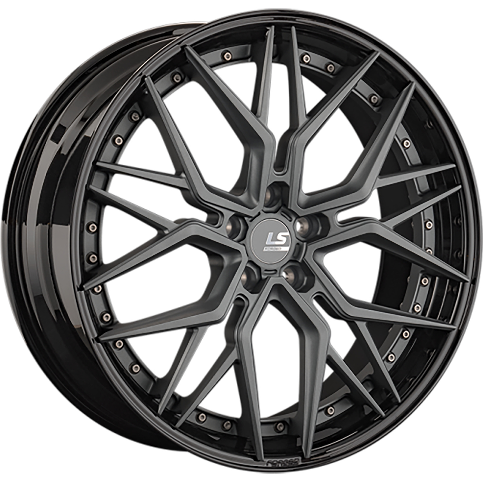 LS Forged 9x22/5x120 ET43 D72,6 LS FG35 MGM/BK (конус)