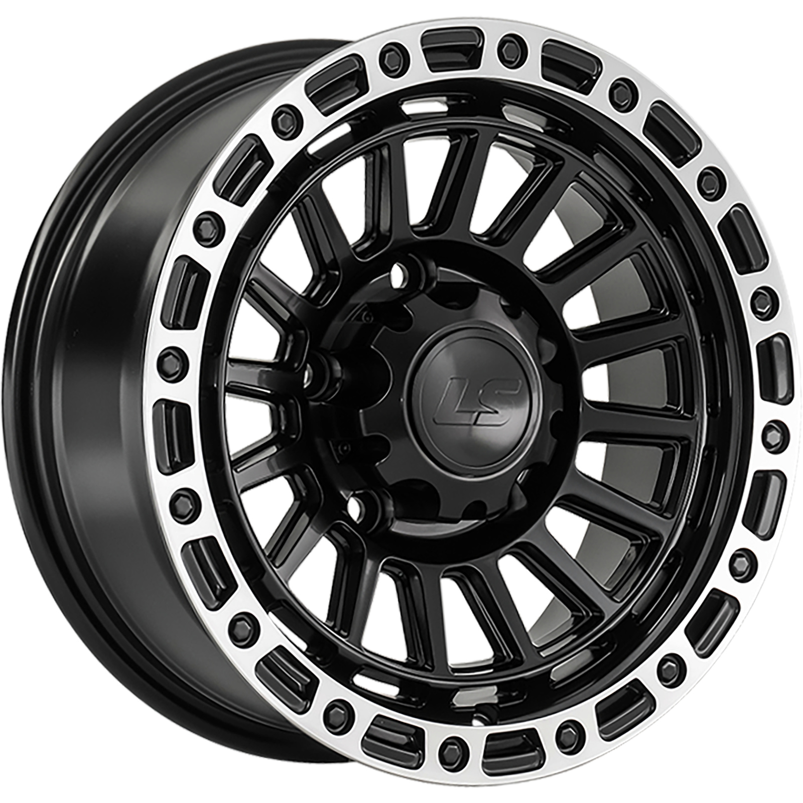 LS 7x15/5x139,7 ET0 D108,1 1386 BKSL (конус, Колпак+лого)
