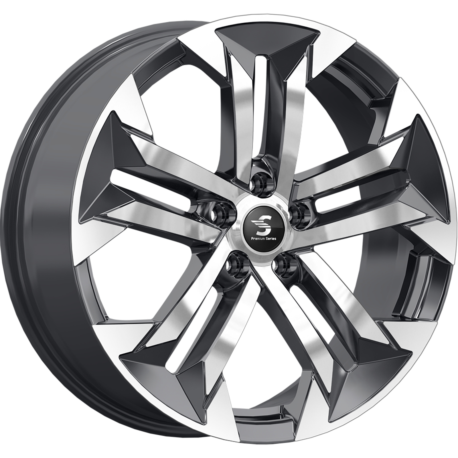 Premium Series 7,5x19/5x114,3 ET40 D64,1 КР015 (Haval F7/F7x) Diamond Black Gris