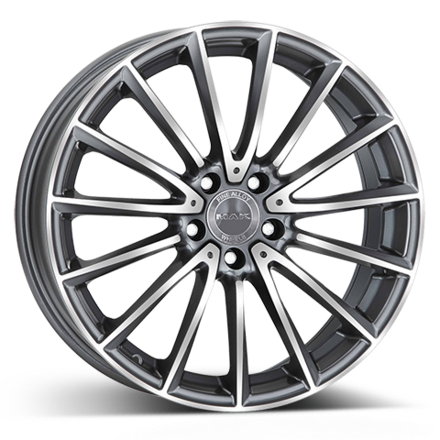 MAK Komet 9,0x18 5/112 ET33 d-66,6 Gun Met-Mirror Face (F9080KMQM33WSX)