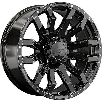 LS 9x20/5x150 ET25 D110,5 1294 BK (конус, Колпак+лого)