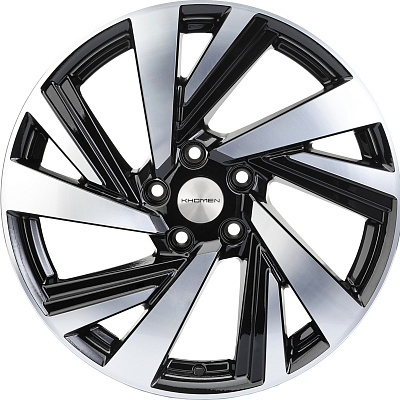 Khomen Wheels 7,5x18/5x112 ET43 D57,1 KHW1801 (Kodiaq/Tiguan) Black-FP