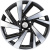 Khomen Wheels 7,5x18/5x114,3 ET50 D66,1 KHW1801 (Murano) Black-FP Khomen Wheels 7,5x18/5x114,3 ET50 D66,1 KHW1801 (Murano) Black-FP