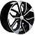Khomen Wheels 7x17/5x108 ET43 D65,1 KHW1703 (DFM AX 7) Black-FP