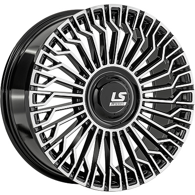 LS FlowForming 9x22/6x139,7 ET45 D95,1 RC99 BKF (конус, Колпак+лого)