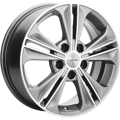 Khomen Wheels 6x16/5x114,3 ET43 D67,1 KHW1603 (Creta/Seltos) G-Silver-FP