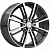 КиК 7x17/4x100 ET45 D67,1 Эрфурт (КС903) Алмаз черный