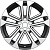 Khomen Wheels 7x18/5x112 ET43 D57,1 KHW1803 (Kodiaq/Tiguan) Black-FP