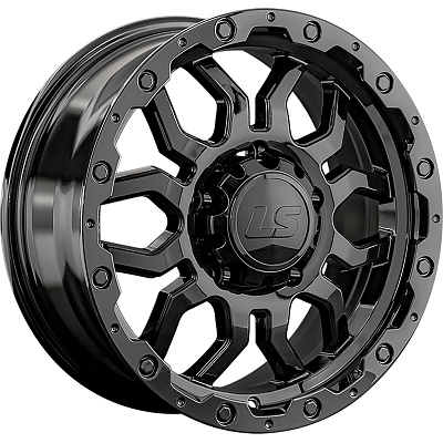 LS 1285 8x17/5x150 ET45 D110,1 1285 BK (конус, Колпак+лого)