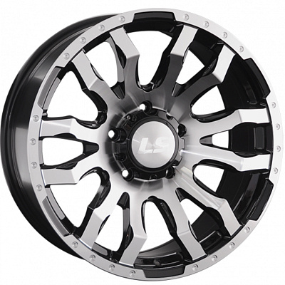 LS 9x20/6x139,7 ET20 D106,1 1294 BKF (конус, Колпак+лого)