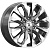 Premium Series 8x20/6x139,7 ET38 D67,1 КР007 (Pajero Sport) Diamond Gloss Graphite