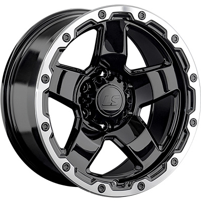 LS 9,5x18/6x139,7 ET5 D106,1 1371 BKL (конус, Колпак+лого)