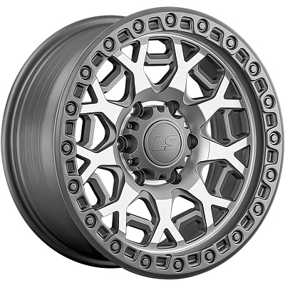 LS FlowForming 9x17/6x139,7 ET20 D106,1 RC91 MGMF (конус, Колпак+лого)