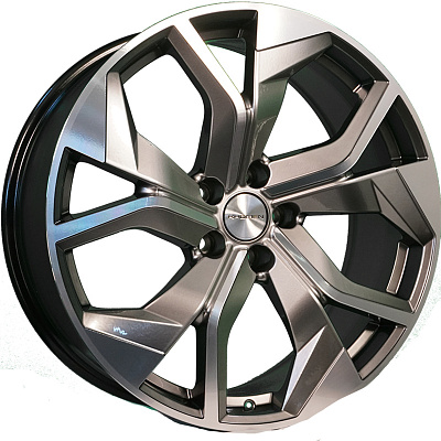 Khomen Wheels 8,5x20/5x112 ET33 D66,6 KHW2006 (Audi/VW) Dark Chrome