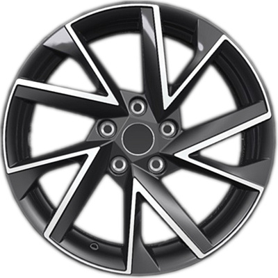 Khomen Wheels 7x17/5x112 ET45 D57,1 KHW1714 (Karoq) Black-FP
