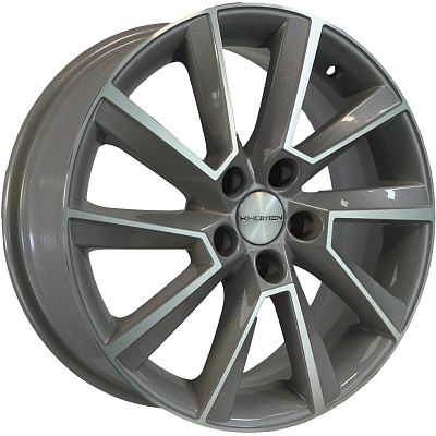 Khomen Wheels 6x16/5x100 ET38 D57,1 KHW1604 (Kamiq/Rapid/Scala) F-Silver-FP