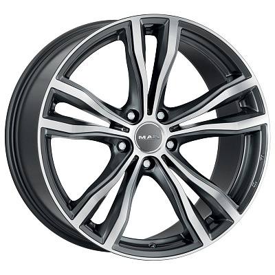 MAK 9x19/5x120 ET18 D74,1 X-Mode Gunmetal Mirror Face