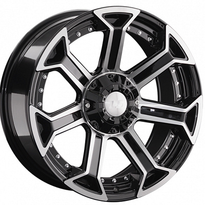 LS 9x20/6x139,7 ET20 D106,1 1293 BKF (конус, Колпак+лого)