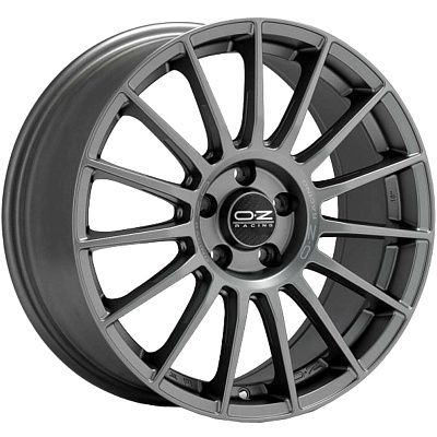 OZ 9,5x19/5x112 ET21 D66,46 Superturismo LM Matt Graphite + Silver Lettering