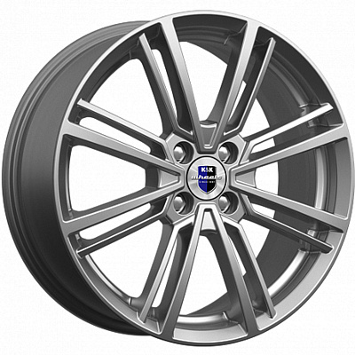 КиК 7x17/4x100 ET37 D67,1 Эрфурт (КС903) Дарк платинум