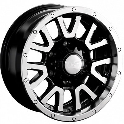 LS 7x15/6x139,7 ET10 D106,1 1288 BKF (конус, Колпак+лого)