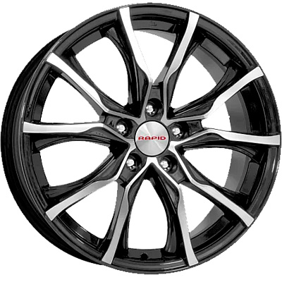 КиК 7,5x17/5x120 ET42 D67,1 Твист (КС697М) Алмаз черный