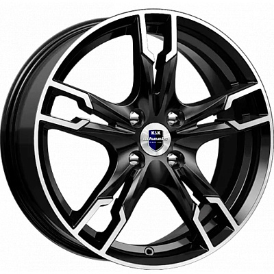 КиК 8x18/5x120 ET32 D60,1 Омаха (КС569) Алмаз черный