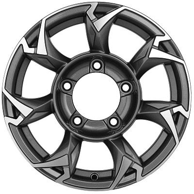 Khomen Wheels 5,5x15/5x139,7 ET5 D108,1 KHW1505 (Jimny) Gray-FP