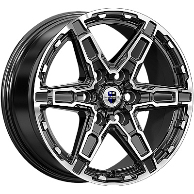 КиК 8x18/6x114,3 ET25 D66,1 Дистрикт (КС1159) Алмаз черный