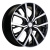Khomen Wheels 7x18/5x114,3 ET45 D66,1 KHW1806 (Teana/X-trail/Juke) Black-FP