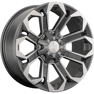 LS 9x18/6x139,7 ET20 D106,1 1366 MGMF (конус, Колпак+лого)