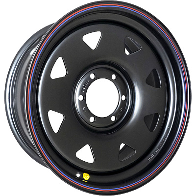Off-Road Wheels 8x17/6x139,7 ET0 D110 Тойота Ниссан (треуг. мелкий) Черный