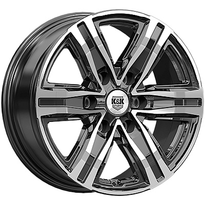КиК 7,5x17/6x114,3 ET39 D67,1 R8 (КС1174) Алмаз черный