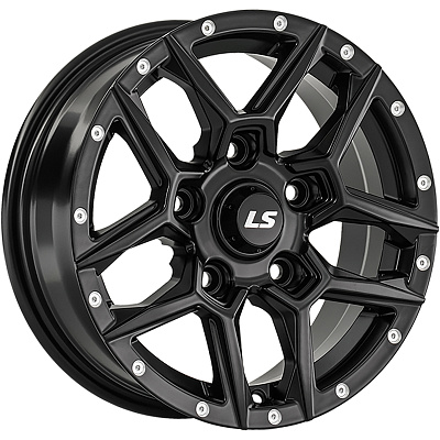 LS 6x15/5x139,7 ET30 D98,5 1381 BKS (конус, Колпак+лого)