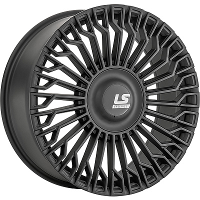 LS FlowForming 9x22/5x120 ET42 D72,6 RC99 MB (конус, Колпак+лого)