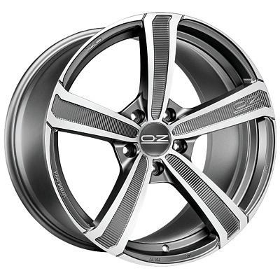 OZ 9,5x20/5x112 ET52 D79 Montecarlo HLT Matt Dark Graphite Diamond Cut