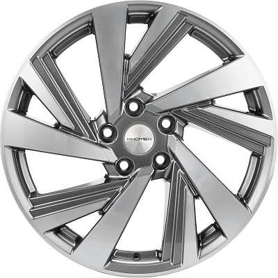 Khomen Wheels 7,5x18/5x112 ET43 D57,1 KHW1801 (Kodiaq/Tiguan) Gray-FP