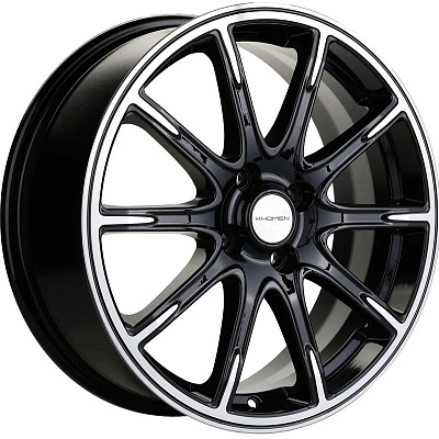 Khomen Wheels 6,5x17/4x98 ET38 D58,6 KHW1707 (Lada Granta) Black-FP