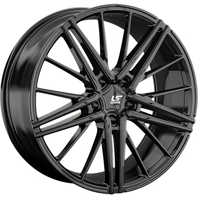 LS FlowForming 8,5x19/5x108 ET30 D65,1 RC76 BK (конус, Колпак+лого)