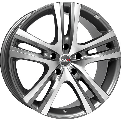 MAK 9x18/5x150 ET48 D110,2 Aria Gunmetal Mirror Face