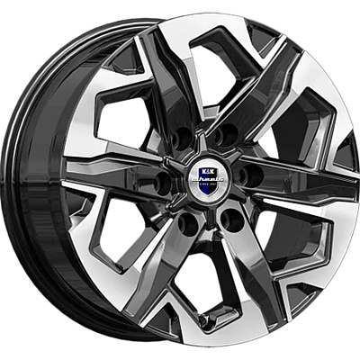 КиК 7,5x17/6x114,3 ET30 D66,1 Тейт (КС1050) Алмаз черный
