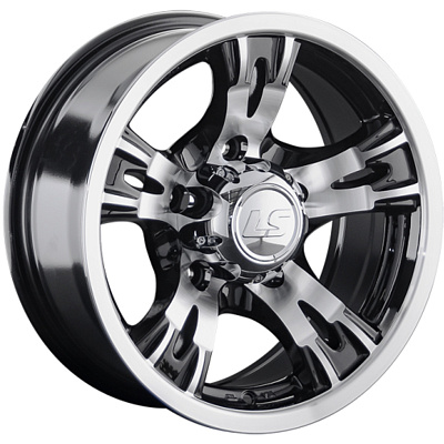LS 7x15/5x139,7 ET-10 D108,5 883 BKF (конус, Колпак+лого)