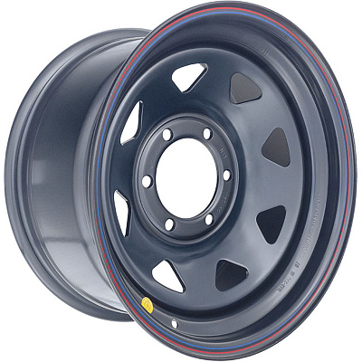 Off-Road Wheels 8x16/6x139,7 ET10 D110 Toyota Hilux 2.5D, 3.0D Черный (треуг. мелкий, с увелич.полкой под суппорт)