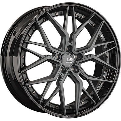 LS Forged 9x22/5x120 ET43 D72,6 LS FG35 MGM/BK (конус)